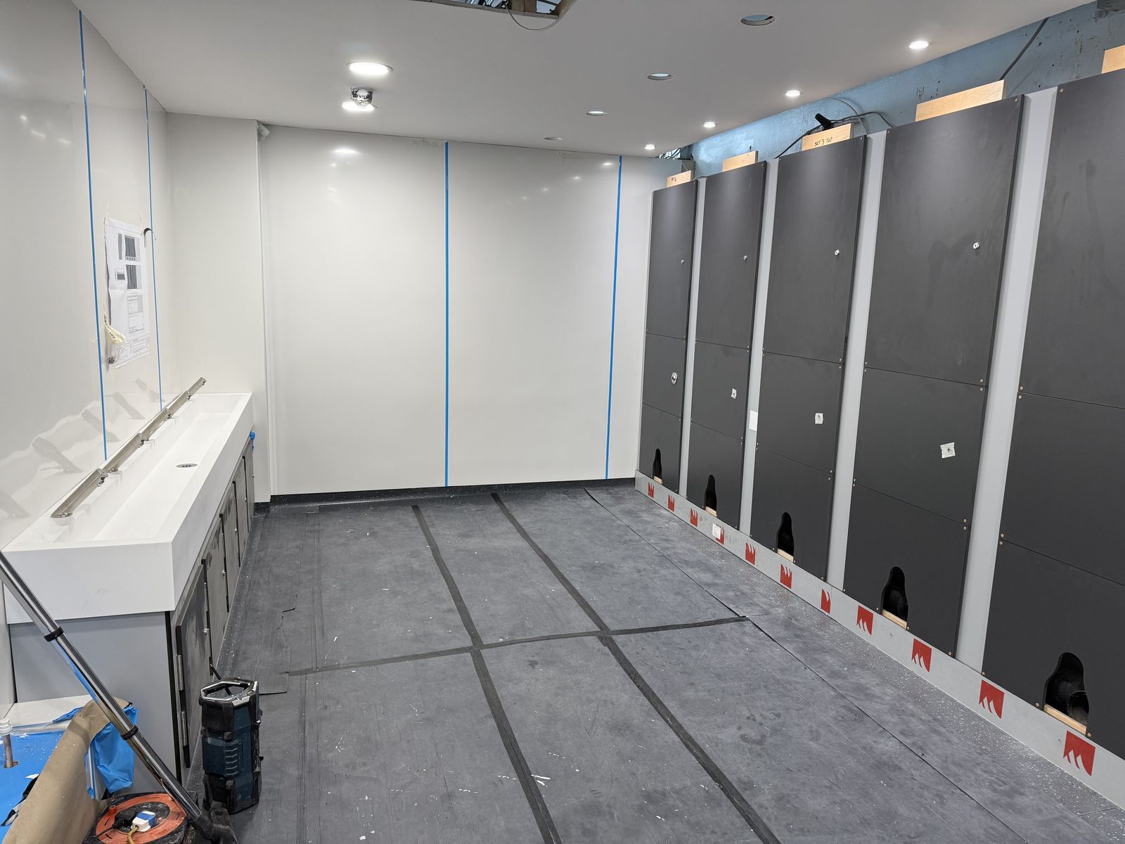 Completed washroom refurbishment