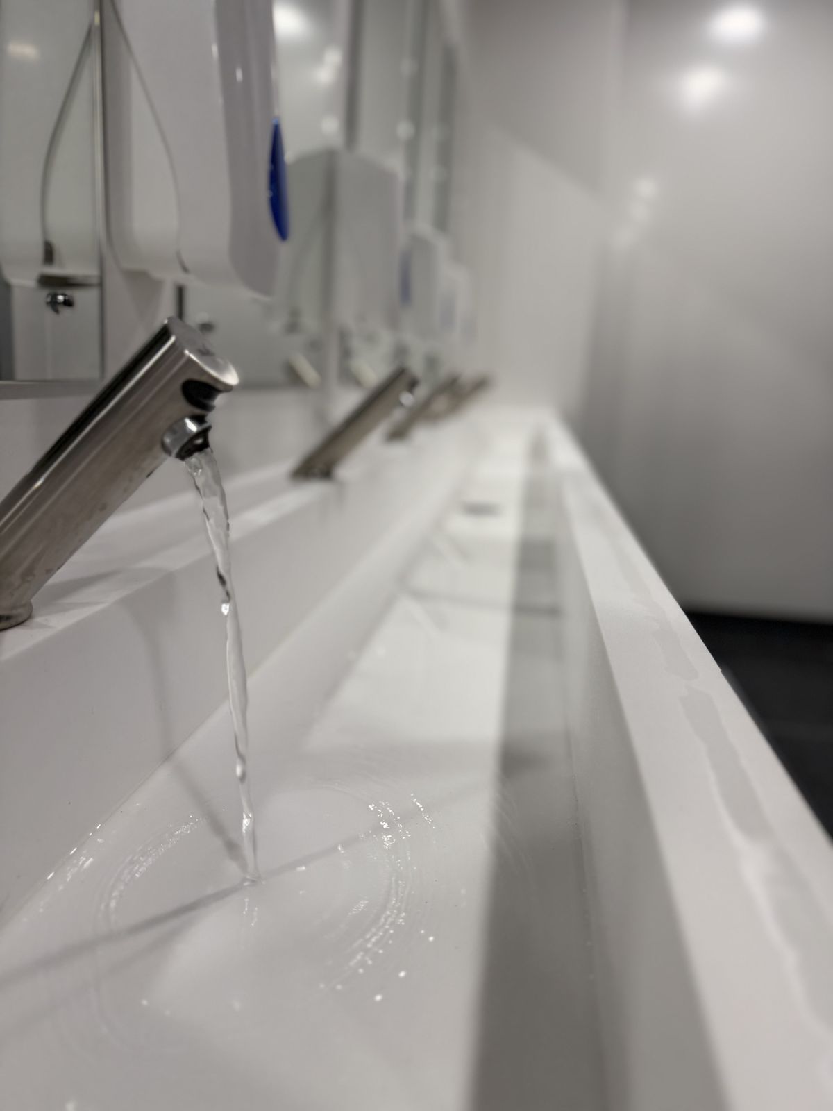 Completed washroom refurbishment