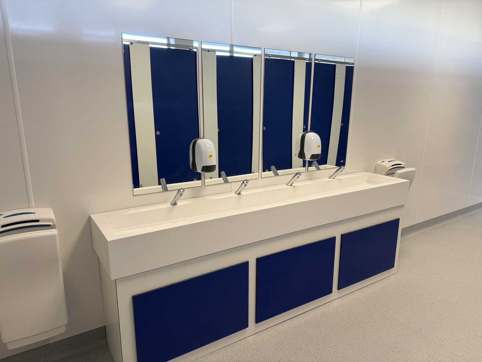 Completed washroom refurbishment