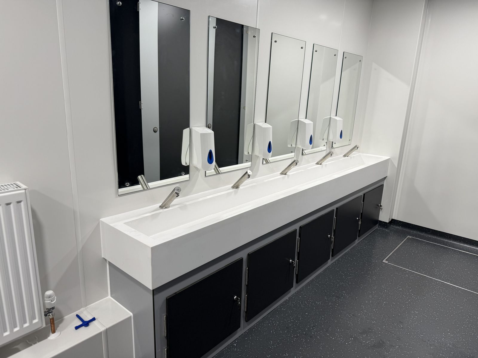 Completed washroom refurbishment