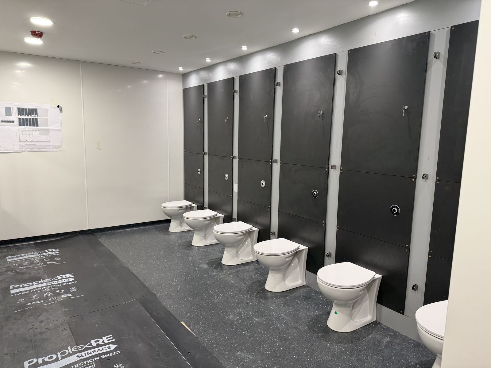Washroom refurbishment detail