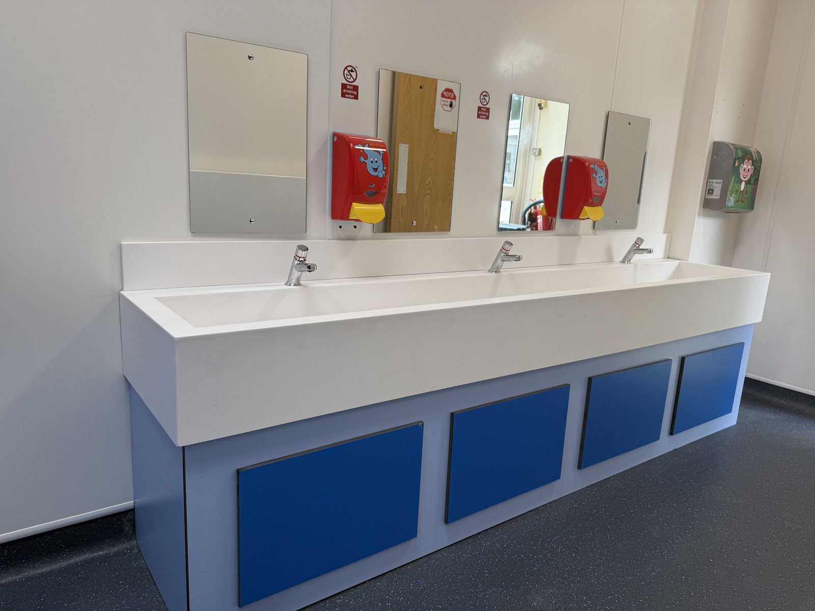 Completed washroom refurbishment