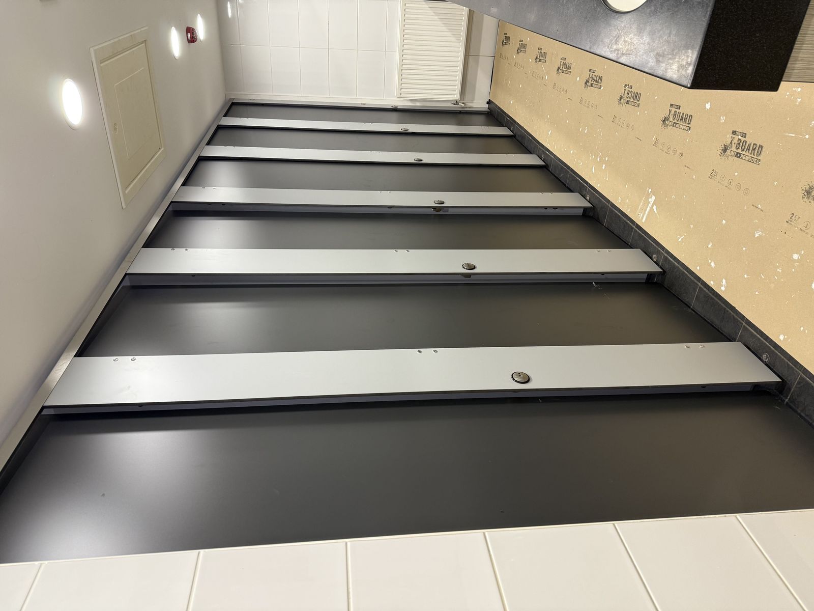 Completed washroom refurbishment