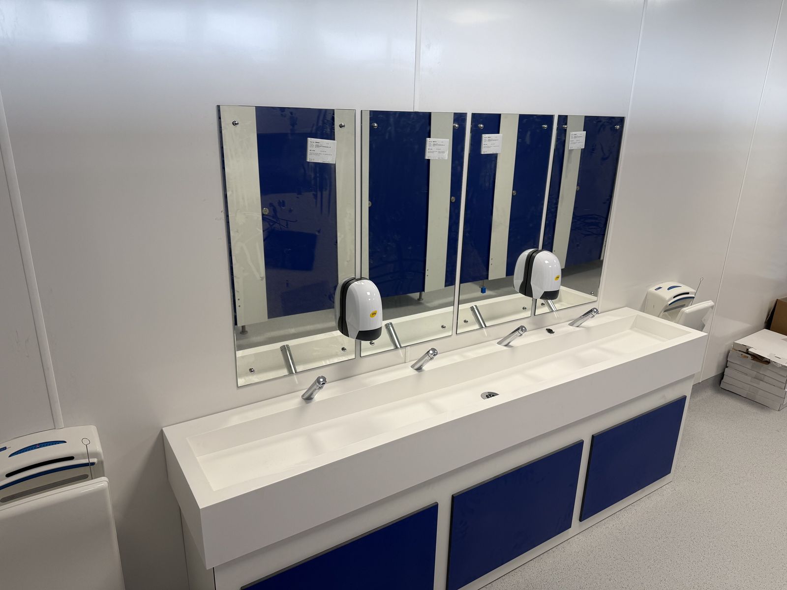 Completed washroom refurbishment
