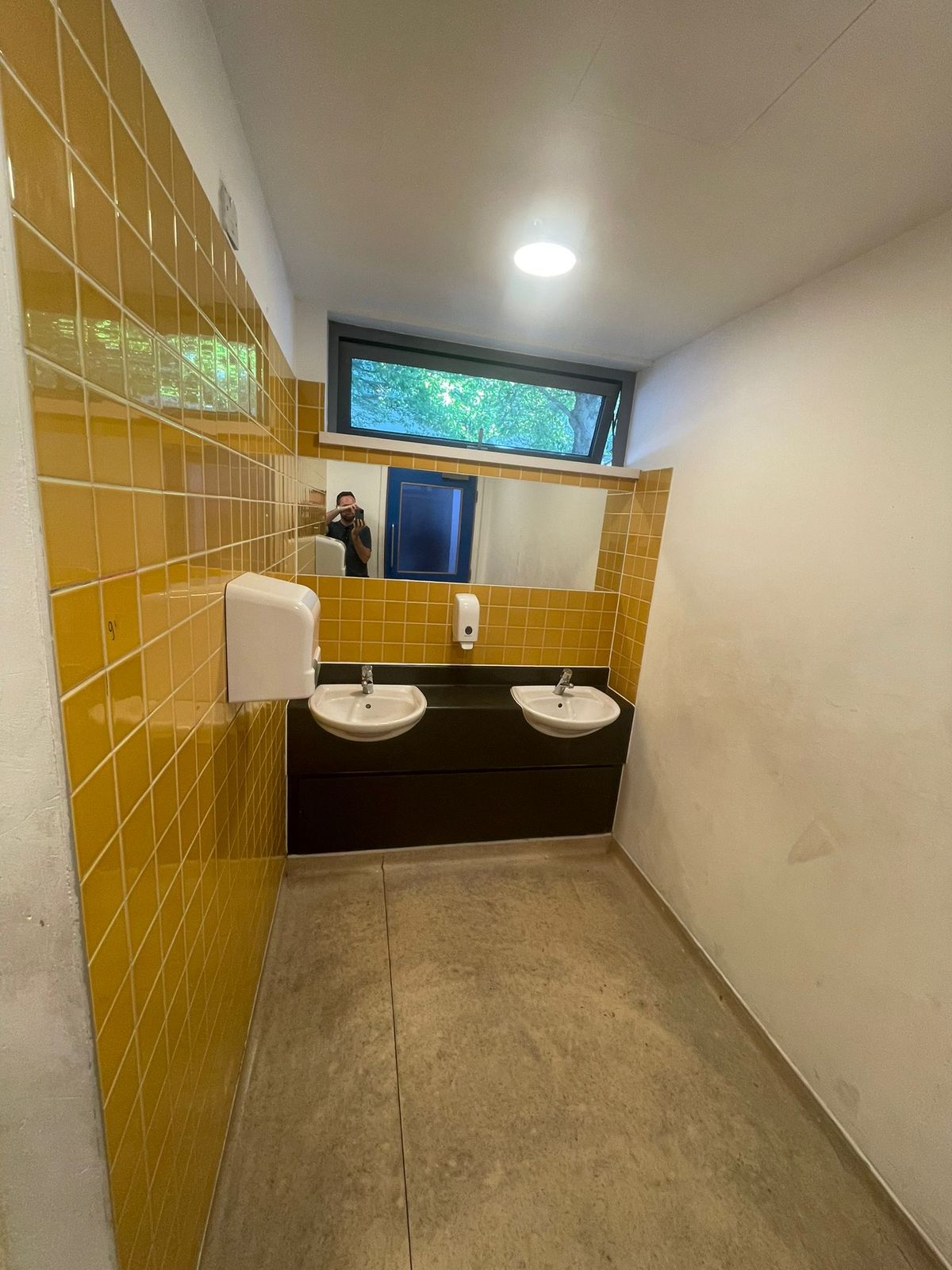 Completed washroom refurbishment