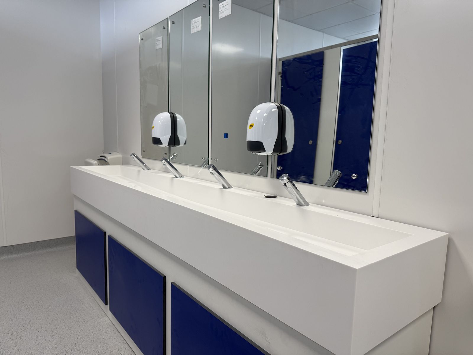 Completed washroom refurbishment