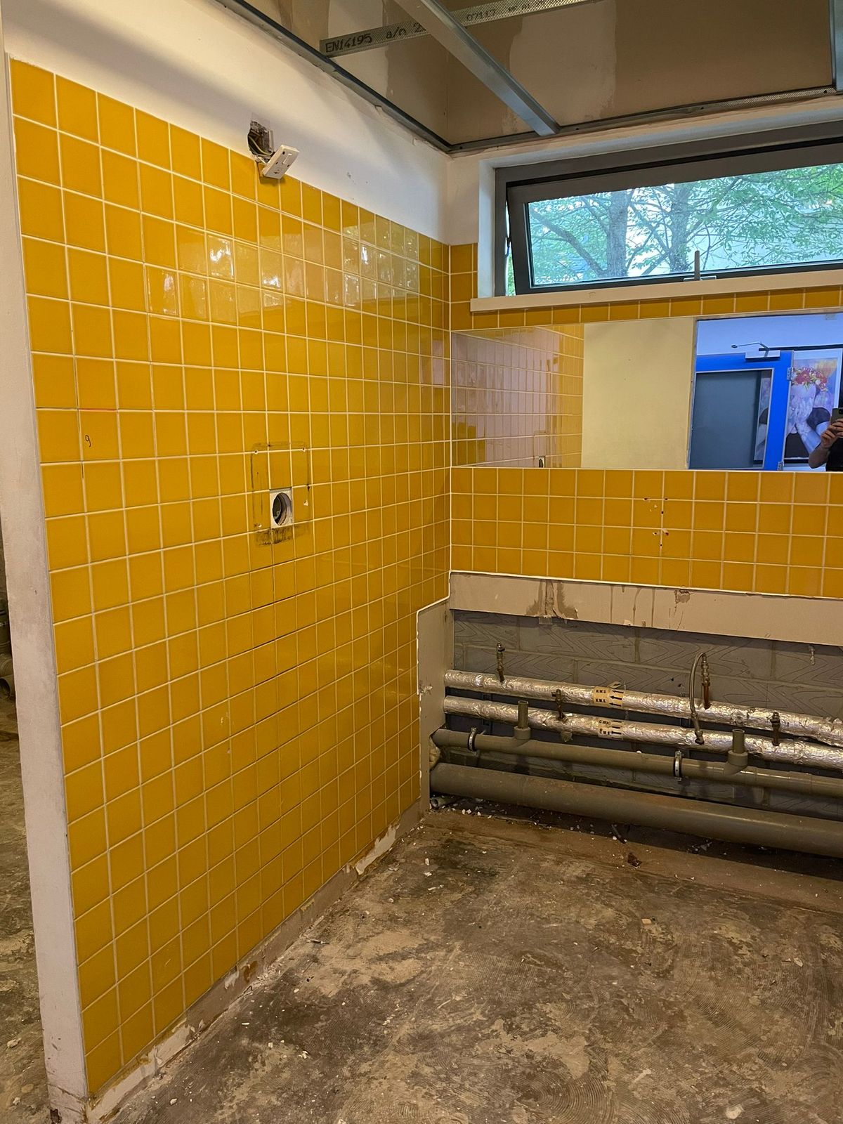 Completed washroom refurbishment